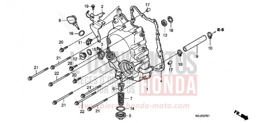 PANNEAU CARTER-MOTEUR D. (FES1257/A7) (FES1507/A7) FES125A7 de 2007